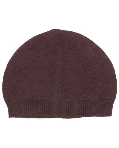 Rick Owens Knitted Hat - Purple