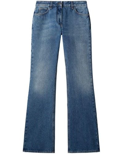 Off-White c/o Virgil Abloh Cotton Flared Jeans - Blue