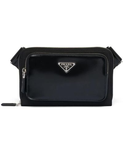 Prada Re-Nylon Shoulder Bag - Black