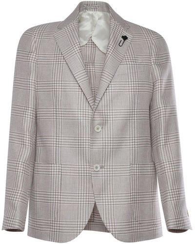 Lardini Single-breasted Jacket - Grey
