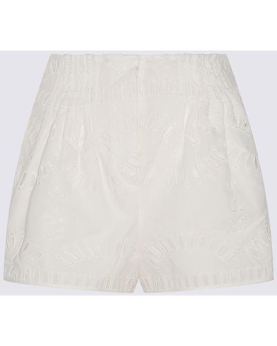 Charo Ruiz White Cotton Shorts