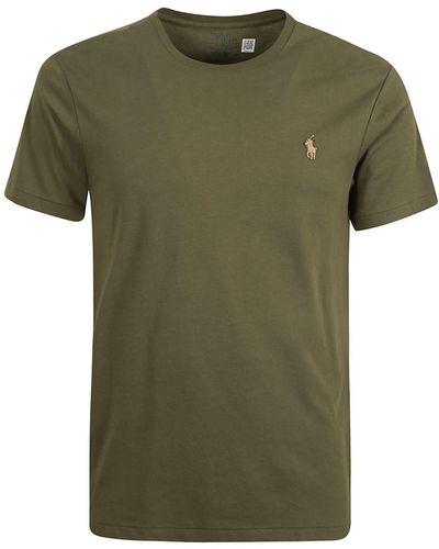 Ralph Lauren Polo Short Sleeve Custom Fit Crew Neck T-shirt - Green