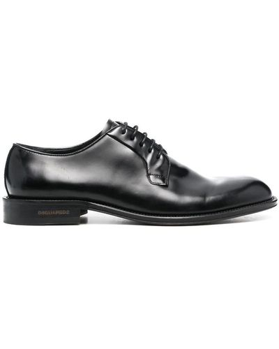 DSquared² Laced Derby Shoes - Black