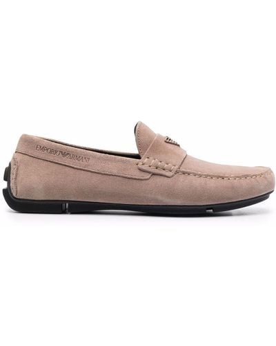 Emporio Armani Flat Shoes Beige - Pink