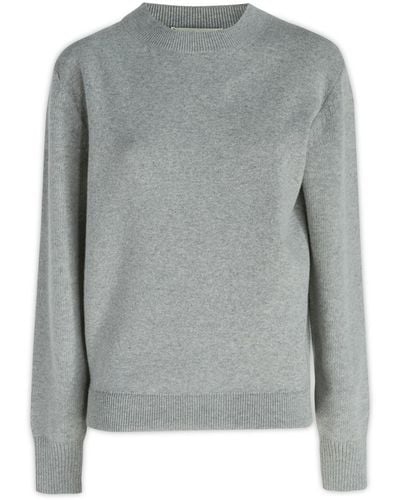 Fendi Crewneck Knit Sweater - Gray