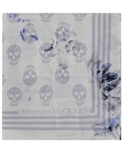 Alexander McQueen Scarves - Gray