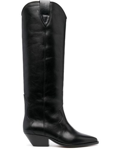 Isabel Marant Denvee 40 Western Boots - Black