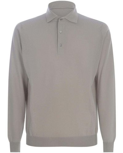 FILIPPO DE LAURENTIIS Polo Shirt - Gray