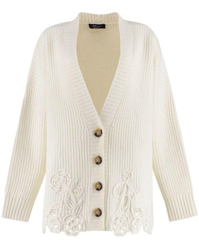 Blumarine Wool Cardigan - White