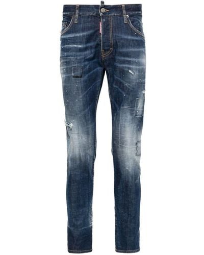 DSquared² Skater Slim-Leg Jeans - Blue