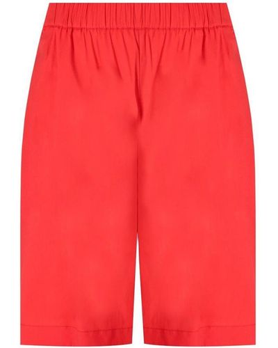 Max Mara Beachwear Oliveto Coral Bermuda Shorts - Red