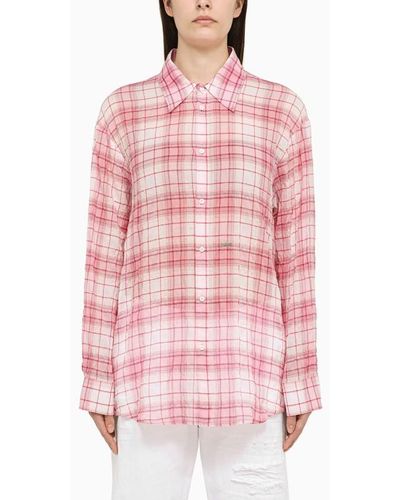 DSquared² Checked Shirt - Pink