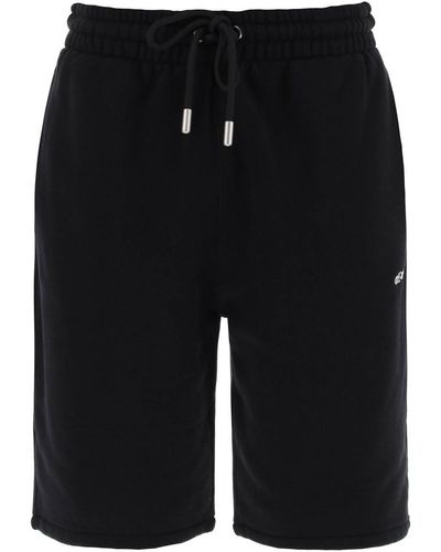 Off-White c/o Virgil Abloh Off- "Sporty Bermuda Shorts With Embroidered Arrow - Black