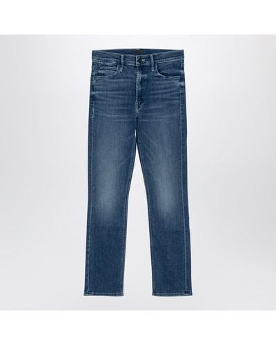 Mother The Mid Rise Dazzler Ankle Denim Jeans - Blue