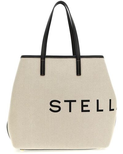 Stella McCartney Logo Tote Bag - Natural
