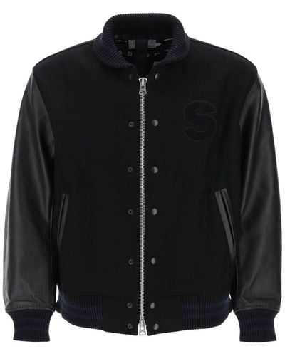 Sacai 'interstellar' Bomber Jacket - Black