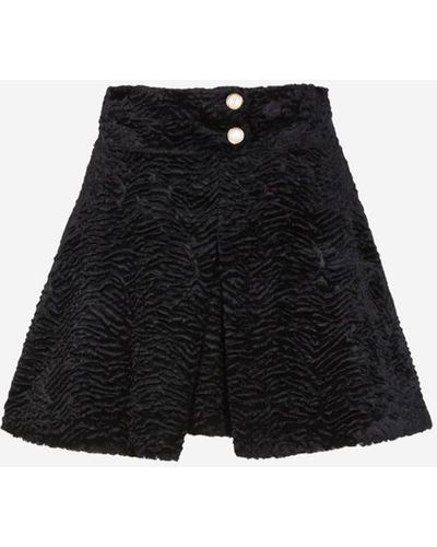 Casablancabrand Animal Motif Skirt - Black