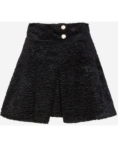 Casablanca Animal Motif Skirt - Black