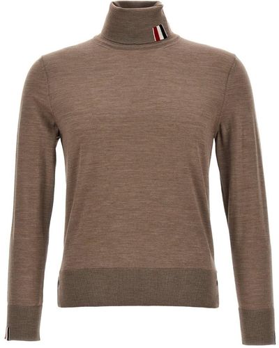 Thom Browne Rwb Sweater, Cardigans - Brown