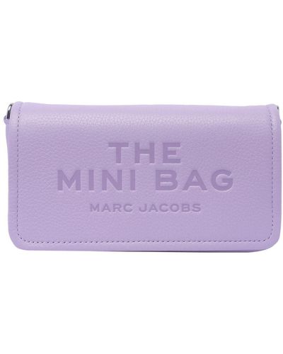 Marc Jacobs Leather The Leather Mini Bag - Purple