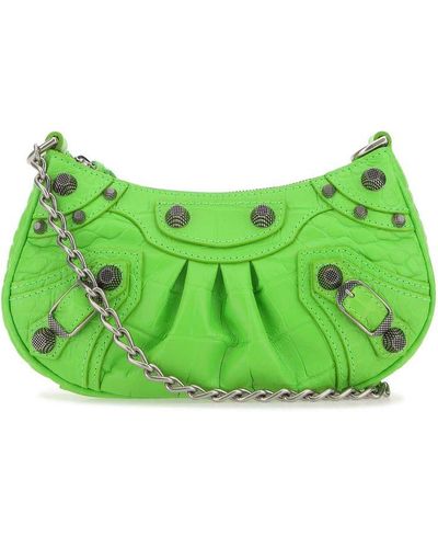 Balenciaga Xs Le Cagole Shoulder Bag - Green