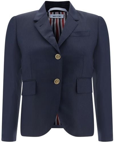 Thom Browne Blazer Jacket - Blue