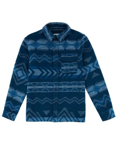 Penfield Geo Brushed Shirt Clothing - Blue