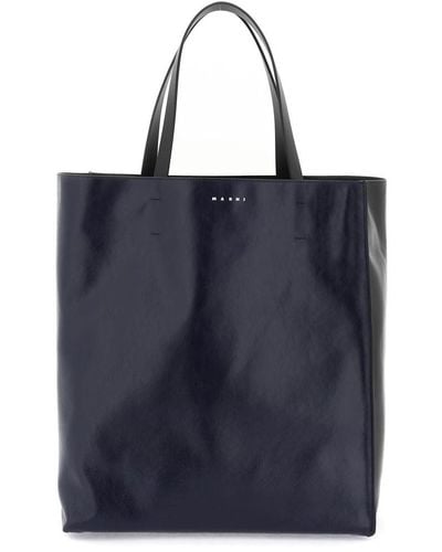 Marni Large Soft Museum Bag - Blue