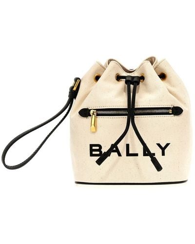 Bally Bar Mini Bucket Bag - Natural