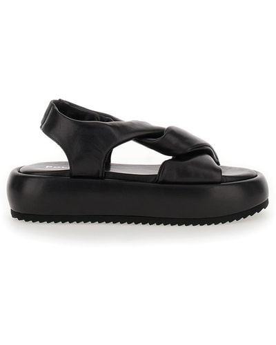 Pollini Draped Sandals - Black