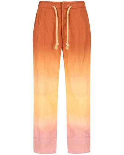 Isabel Marant Multicolour Cotton Caiagotd Pant - Orange
