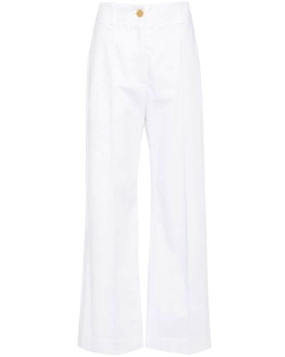 Patou Iconic Wide-Leg Trousers - White