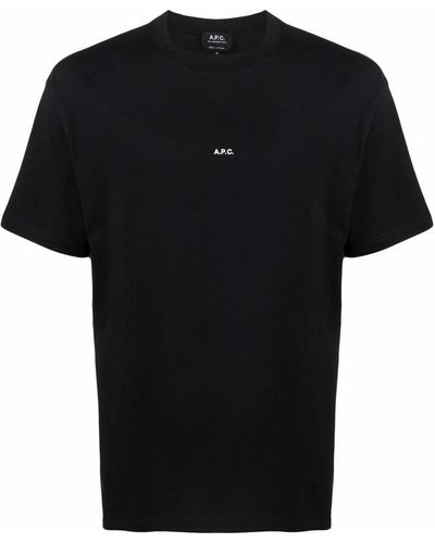 A.P.C. Kyle Logo Organic Cotton T-shirt - Black