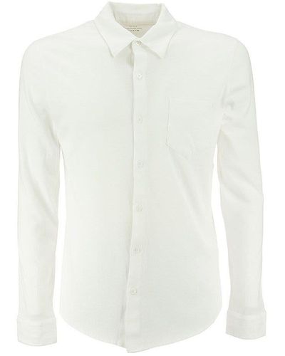 Majestic Filatures Deluxe Cotton Long Sleeve Shirt - White
