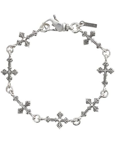 Emanuele Bicocchi Avelli Cross Bracelet - White