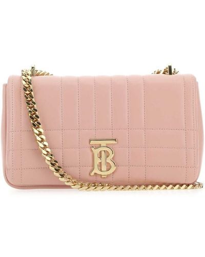 Burberry Pink Nappa Leather Small Lola Shoulder Bag