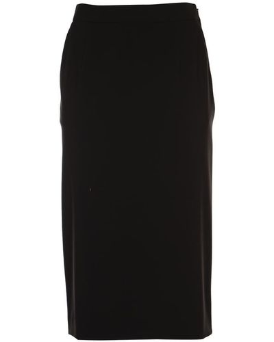 Alberta Ferretti Side Zip Skirt - Black
