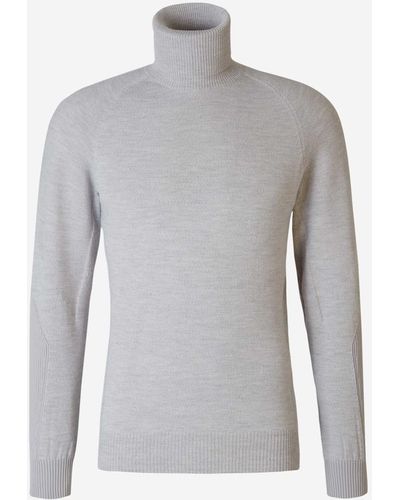 Sease Wool Knitted Sweater - Grey