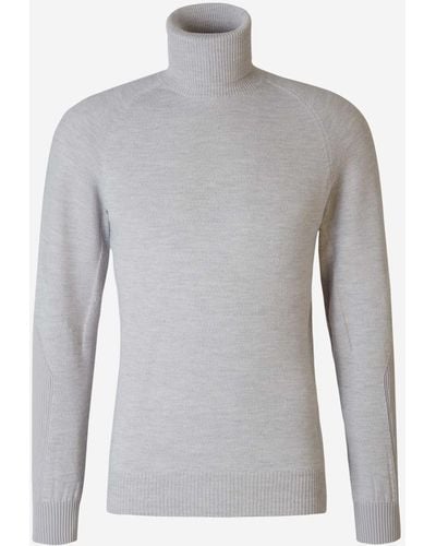 Sease Wool Knitted Jumper - Grey