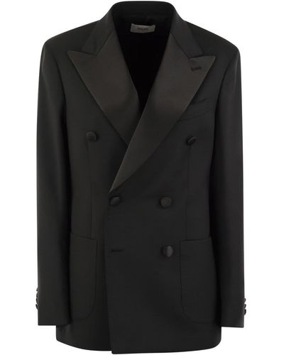 SAULINA Fresh Wool Double Breasted Jacket - Black