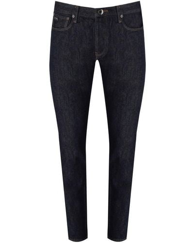 Emporio Armani J75 Rinse Washed Jeans - Blue