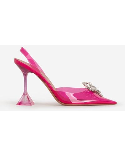 AMINA MUADDI Rosie Glass Shoes - Pink