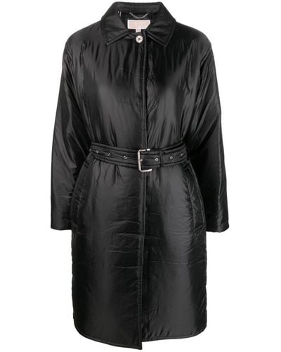 Michael Kors Classic-collar Padded Mid Coat - Black