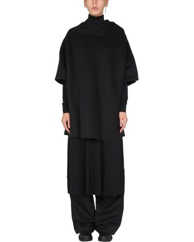 Raf Simons "ataraxia" Wool Blend Dress - Black