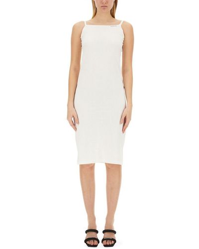 T By Alexander Wang Skinny Fit Dress - White