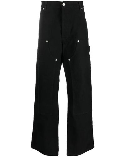 Heron Preston Cotton Carpenter Pants - Black