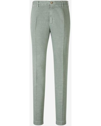 Incotex Tapered Fit Formal Pants - Green