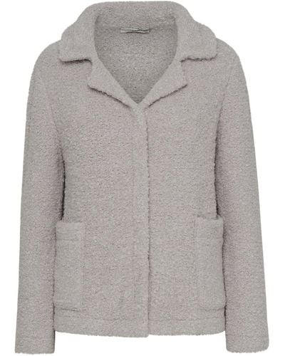 Charlott White Wool Coat - Gray