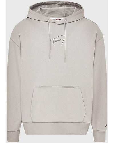 Tommy Hilfiger Tjm Rlxd Signature Hoodie Clothing - White