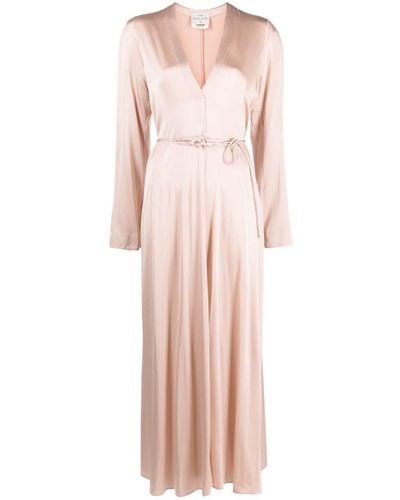 Forte Forte Forte_forte Stretch Silk Satin Long Dress - Pink